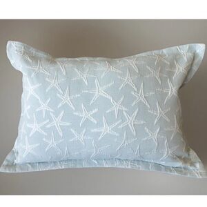 CELERIE By Celerie Kemble 14” x 20” Starfish Embroidered Lumbar Throw Pillow